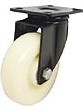 Medium duty plate swivel caster with brake