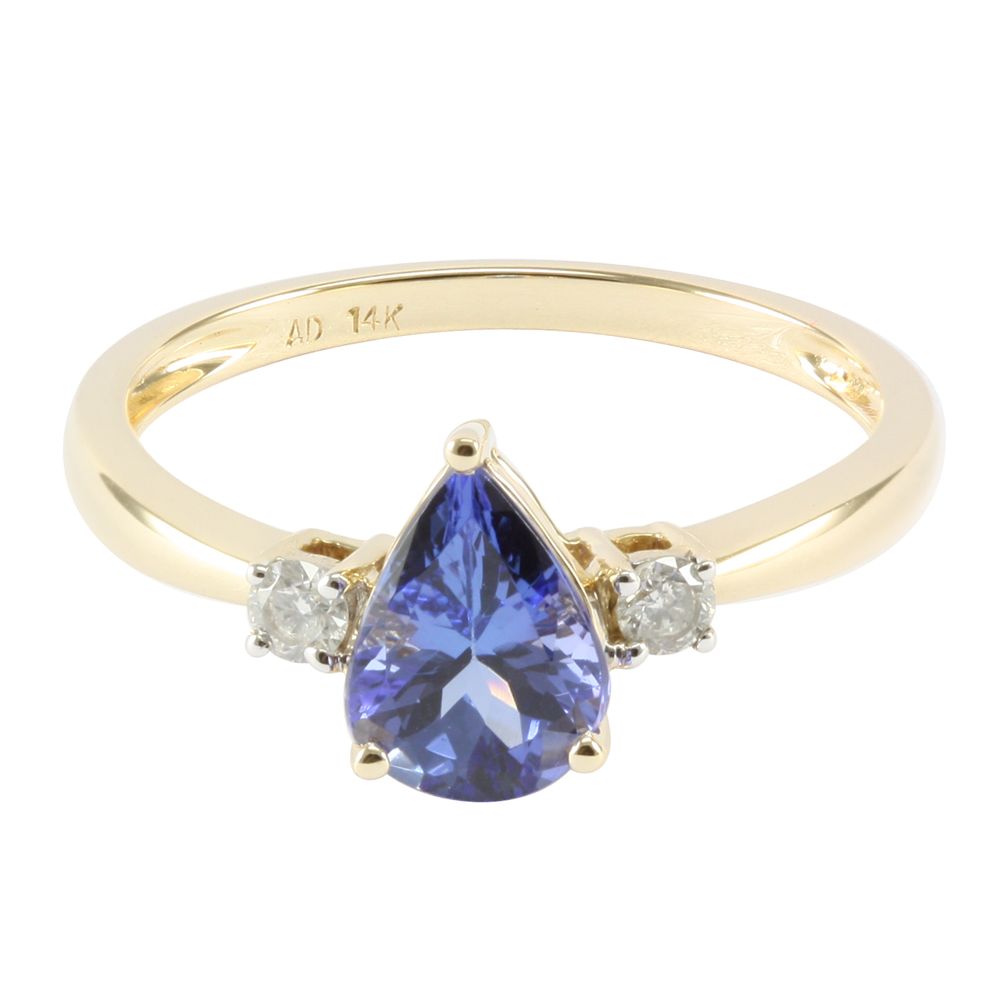 14K  Tanzanite Ring with Diamonds (NEW ARRIVAL)