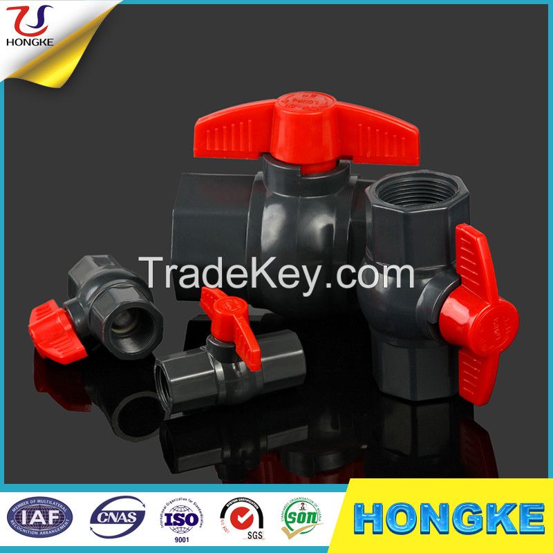 Hot Sale pvc plastic BS Threaded Ball Valve