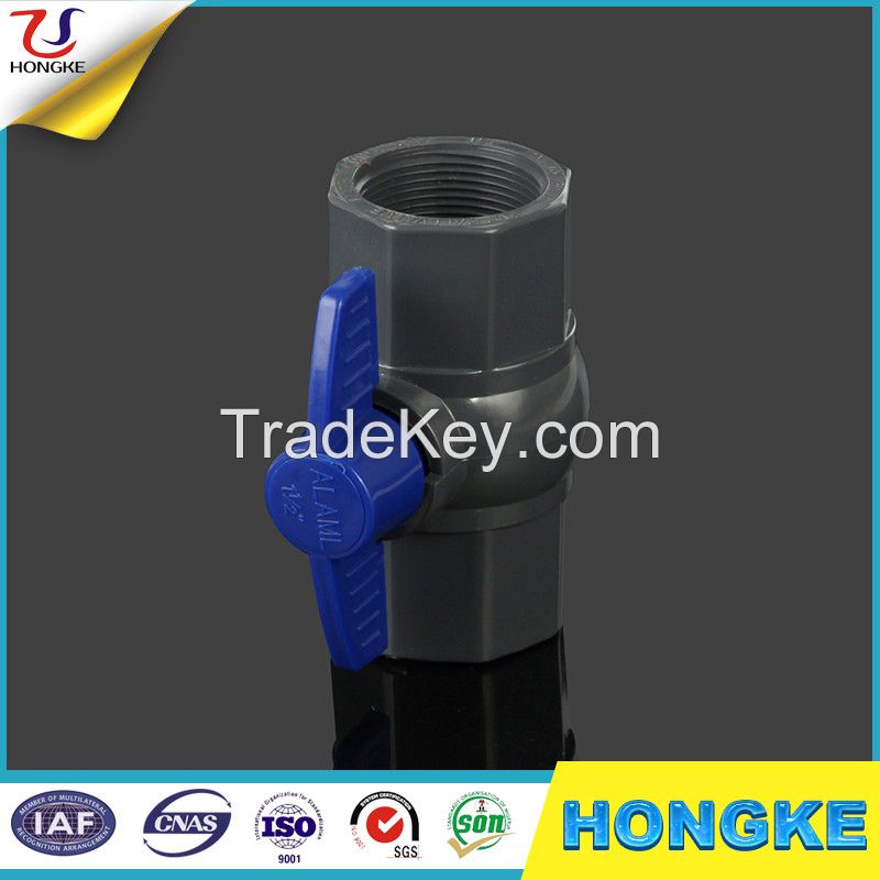 Hot Sale Plastic Valve Octagonal Threaded PVC Ball Valve