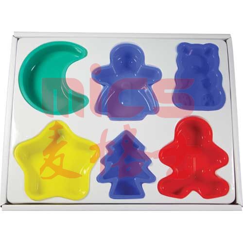 Silicone cake mold Children Bakeware 6 sets