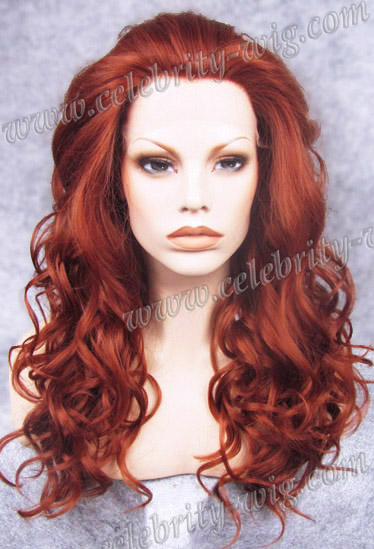 long red synthetic lace front wigs