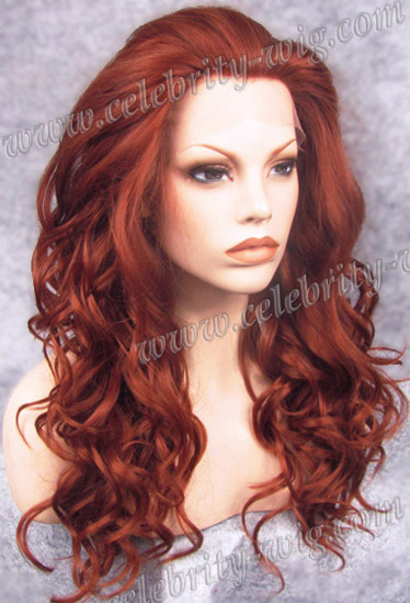 long red synthetic lace front wigs