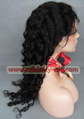 deep wave curly human hair wig for black women