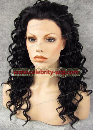 stock curly hair synthetic lace front wigs