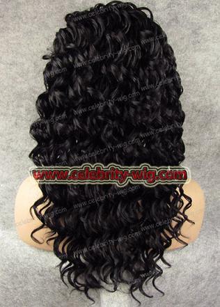 stock curly hair synthetic lace front wigs