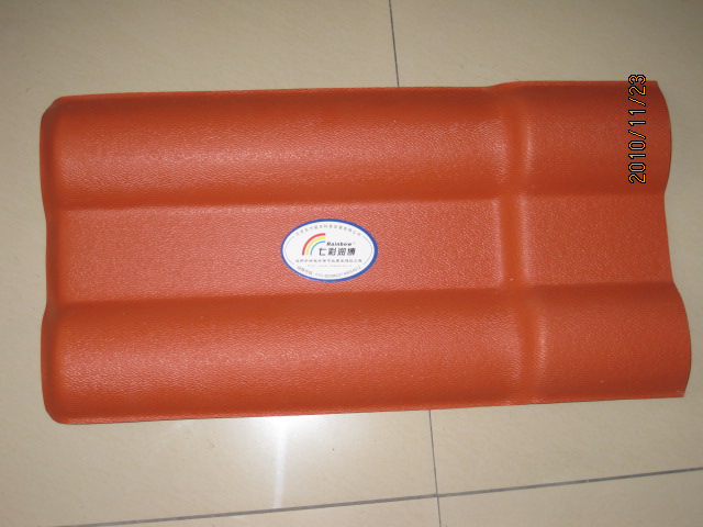 synthetic resin roof tile-red