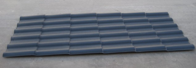 synthetic resin roof tile-grey