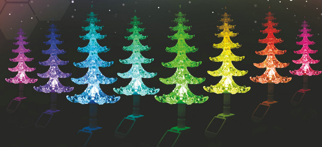 solar christmas tree light