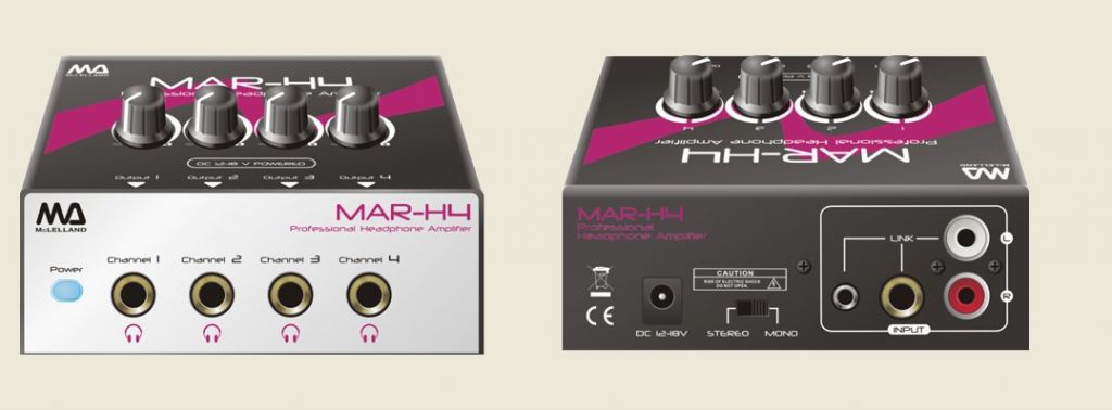 MAR-H4 4Channel Mini headphone Amplifier