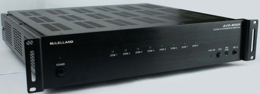 AVD-800P 8Zone Audio/Video Multi-room/sources distribution Amplifier