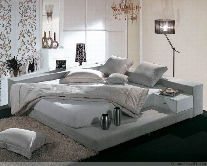 Modern Double Fabric bed
