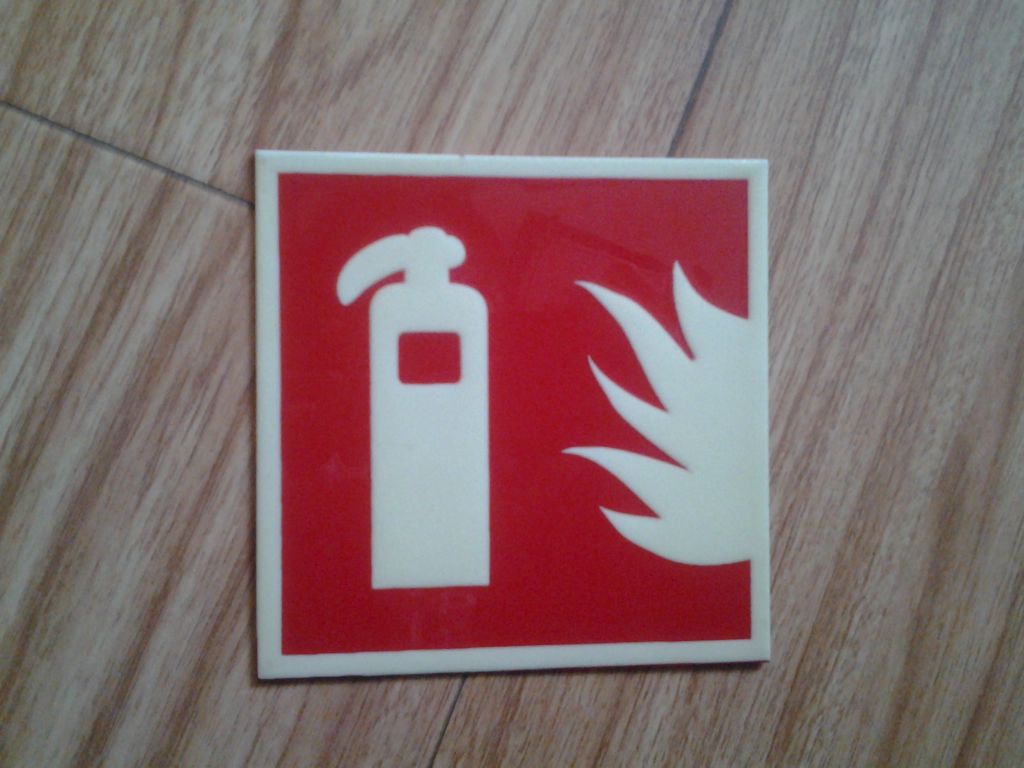 Photoluminescent Safety Sign/ escape sign/ fire-fighting system/glow in the dark safety sign