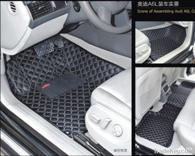3D waterproof non-skip leather car mat