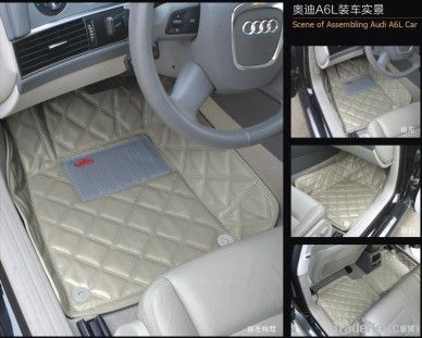 3D waterproof non-skip leather car mat