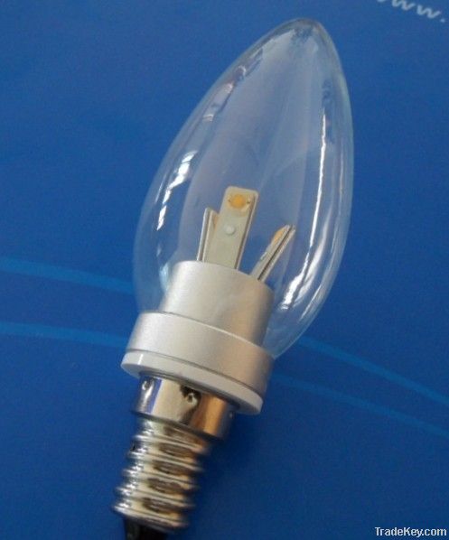 2.5W LED Candle Bulb with 90-265V AC Input Voltage, RoHS & CE approved