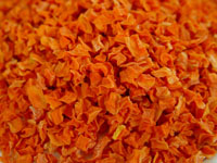 Dehydrated carrot strip