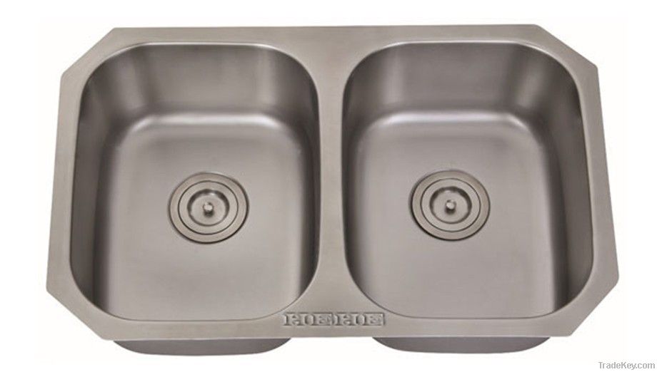 undermount double kitchen sinks -7447A