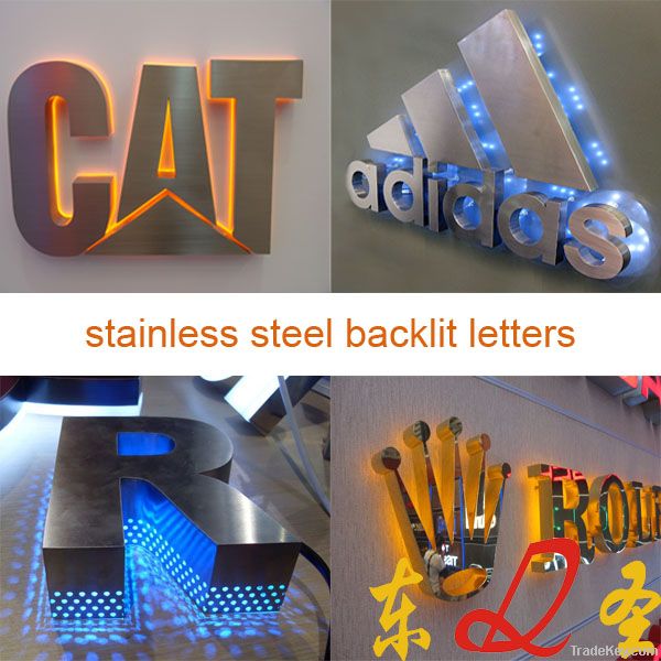 Well fabricated stainless backlit sign