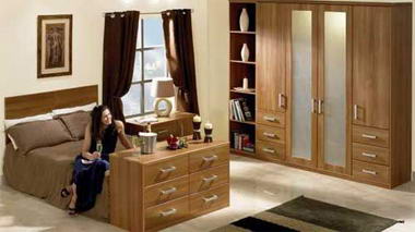 Bedroom  Furniture Set Wood Wardrobe