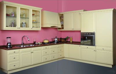 Lacquer Wood Kitchen Furniture Cupboard