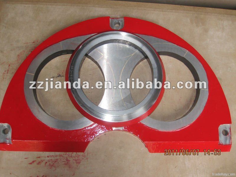 concrete pump parts Sermac spectacle wear plate
