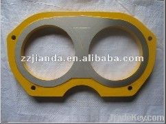 Niigata Concrete pump parts carbide wear plate