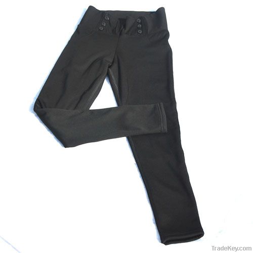 best price elastic black leggings pants
