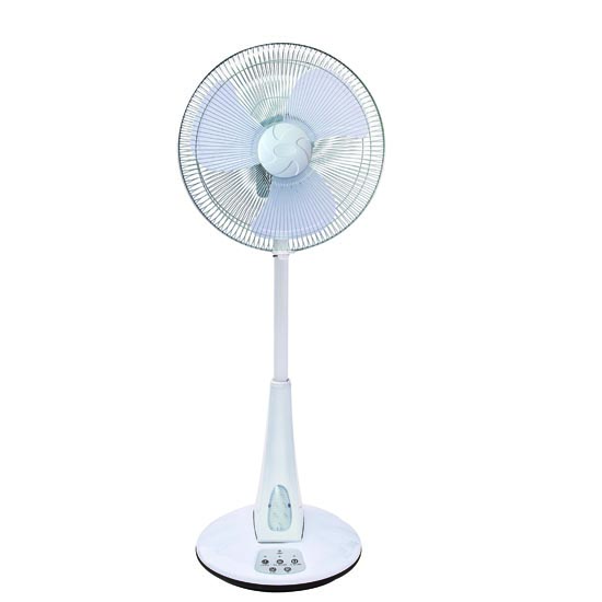 rechargeable stand fan with led light