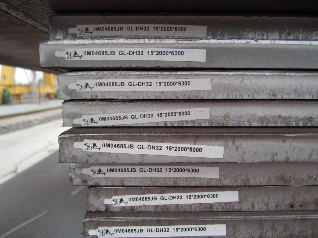 hot rolled steel plate for shipbuilding