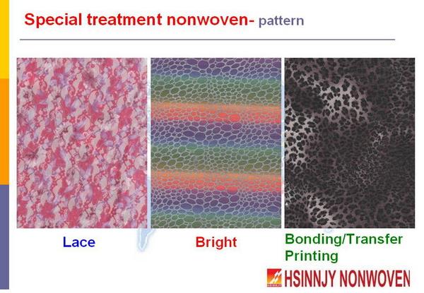 Special treatment nonwoven-characteristic introduction