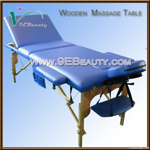 3 section portable wood massage bed