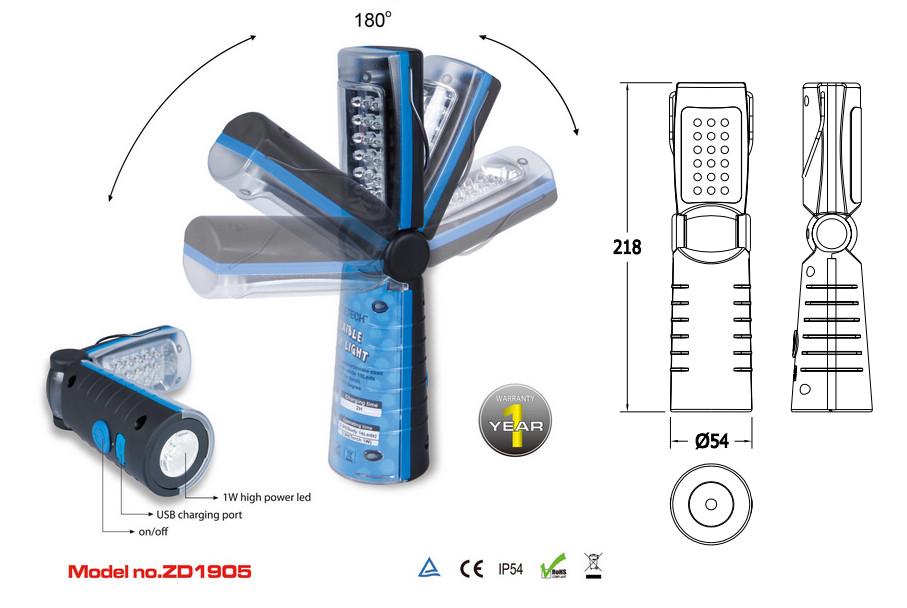 Folding Rechargeable LED Lamp