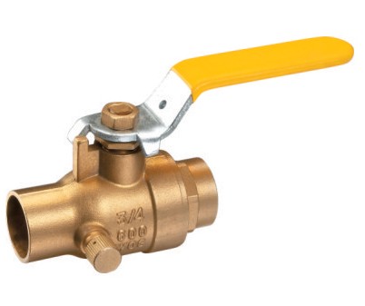 brass ball valve with drain