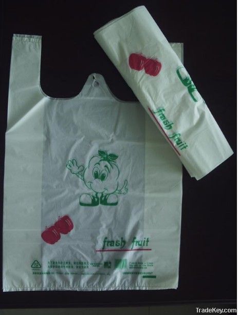 Plastic t-shirt bag