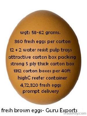 Fresh table eggs