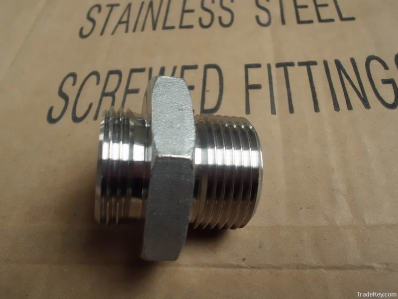 stainless steel hex nipple/adapter