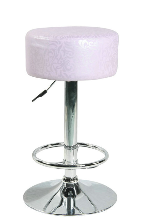 Cylindrical pink bar stool/Kitchen barstool/Modern counter stool