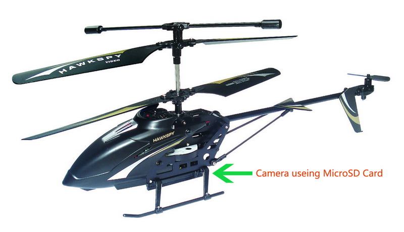 RC helicopter with camera