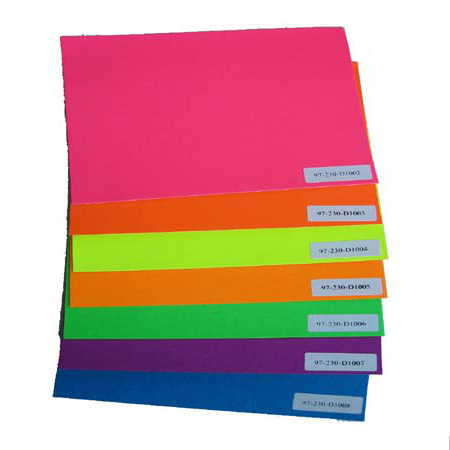 230gsm fluorescent paper and card  manufactures from China