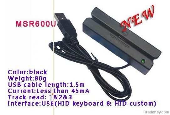 Free shipping , USB Magnetic Stripe Card Reader