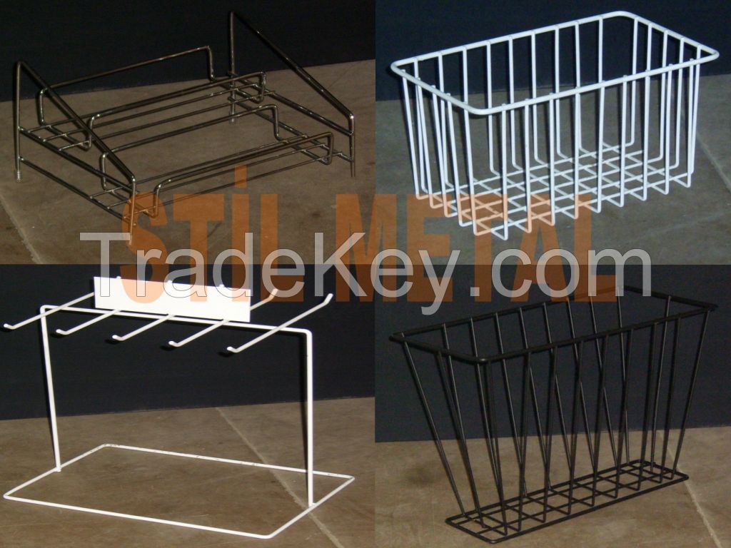 Wire Display Stand and Baskets