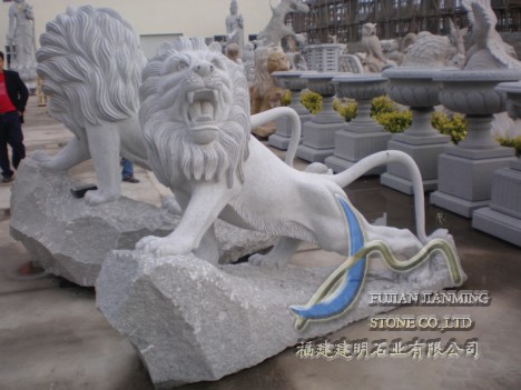 stone carving - lion
