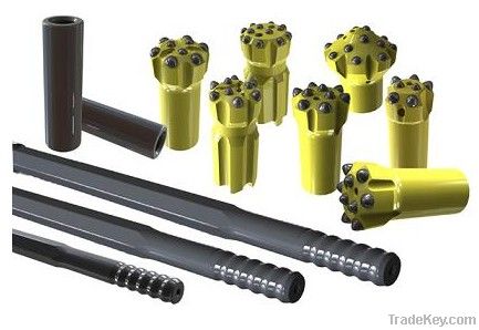 Rock drilling tools, threaded button bit, tapered button bit, Rock bits