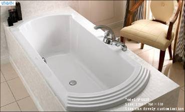 Embedded bathtub