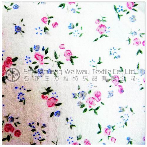 100% cotton woven printed flannel fabric for sleepwear