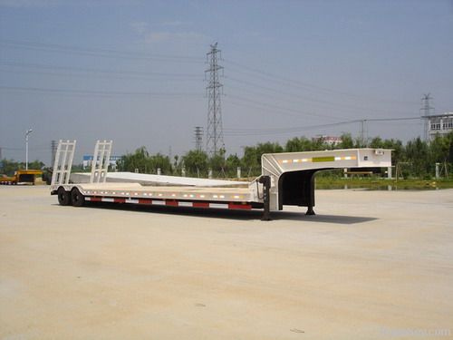 80T Wheelloader Carrier Low Bed Trailer