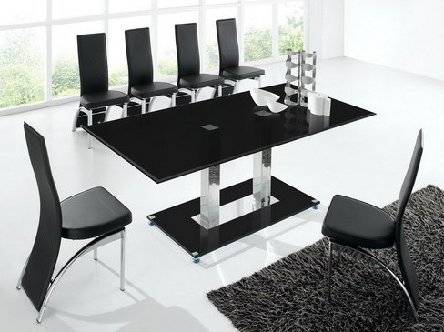 Dinning table and chairs (Glass)
