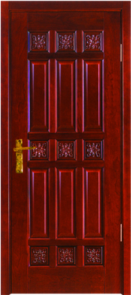 the solid wood door
