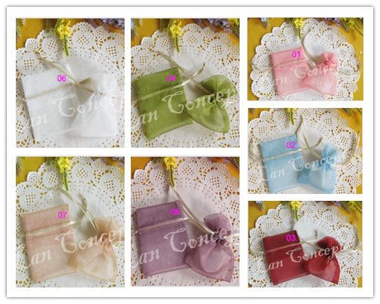 Satin Favors Candy Drawstring Pouches Jewelry Gift Bag